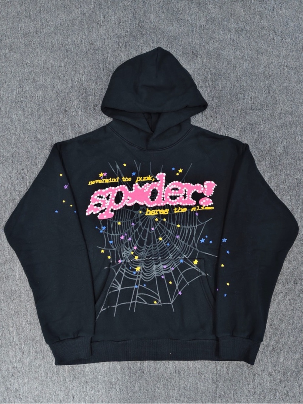 Black Sp5der Hoodie V2 Size Small